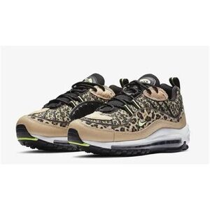 Nike Women's Leopard Print Sneakers - Black and Tan